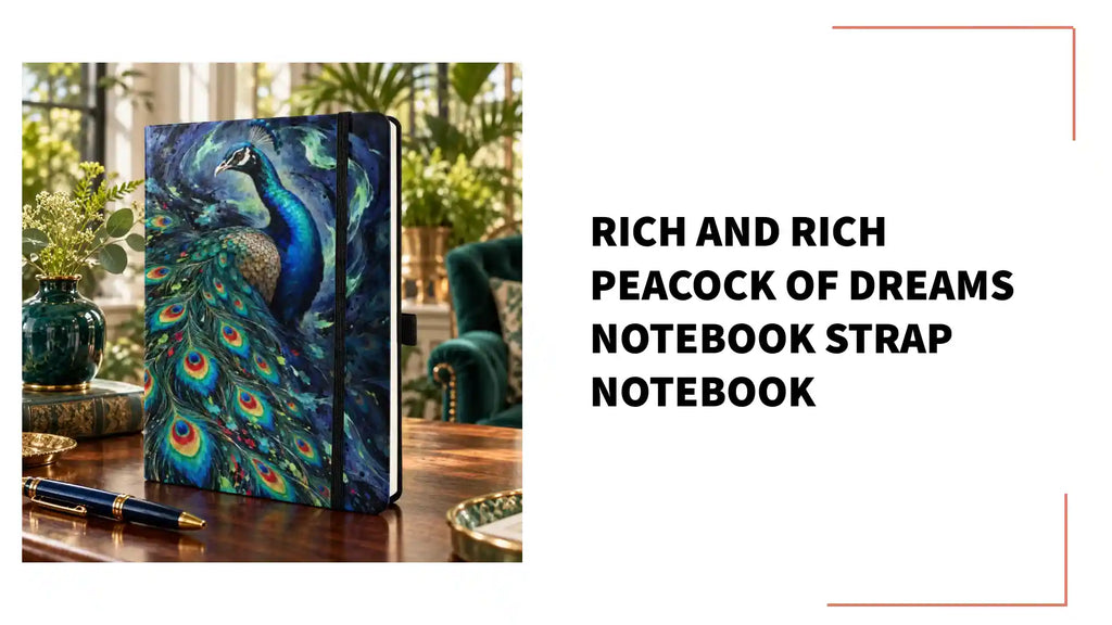 Rich and Rich Peacock of Dreams Notebook Strap Notebook by@Outfy