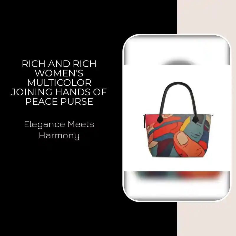 Rich and Rich Women's Multicolor Joining Hands of Peace Purse by@Outfy