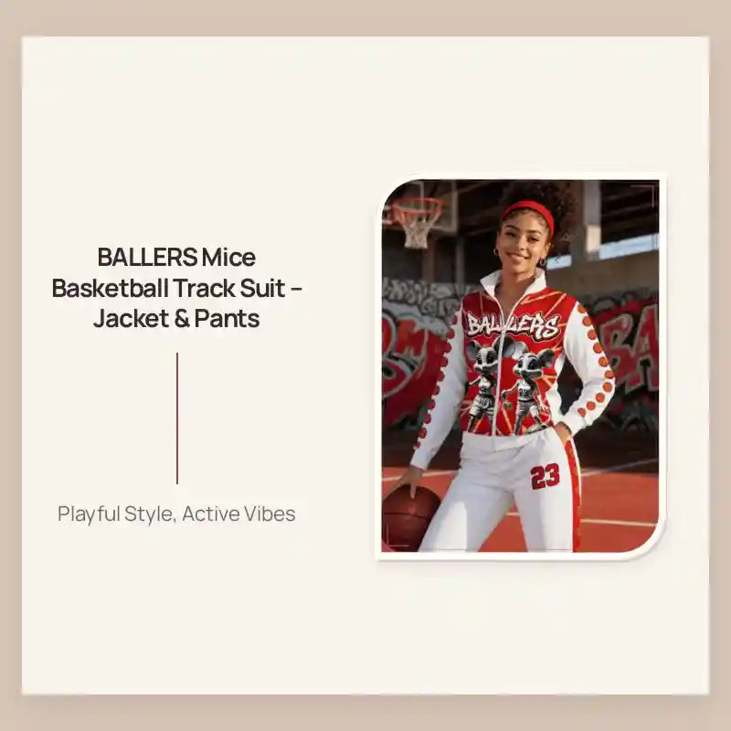 BALLERS Mice Basketball Track Suit &ndash; Jacket &amp; Pants by@Outfy