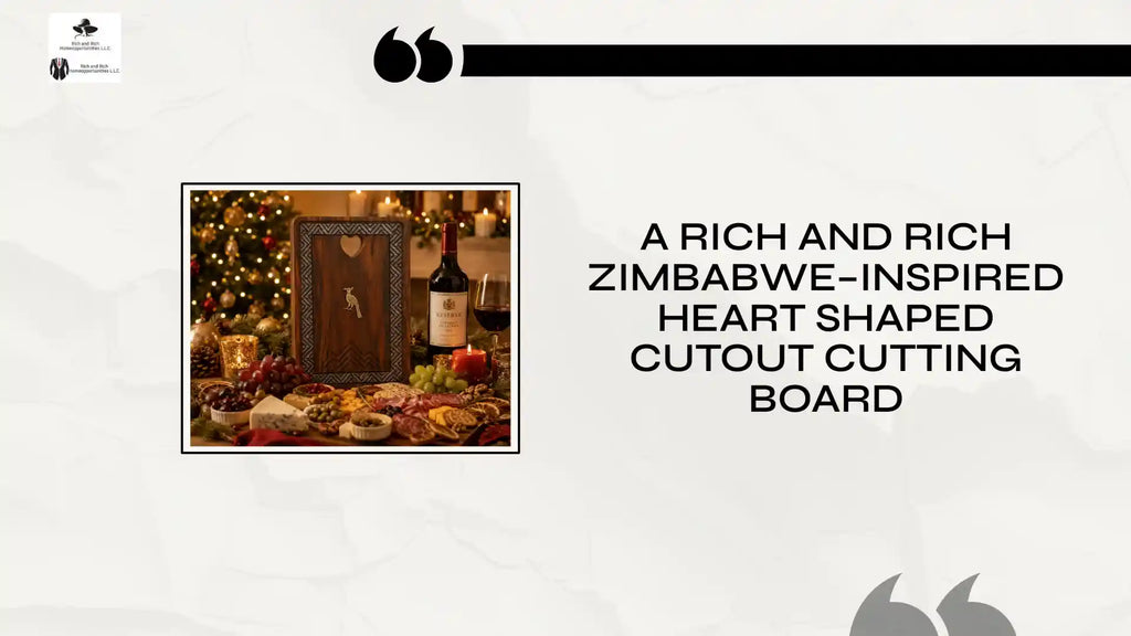 A Rich and Rich Zimbabwe&ndash;Inspired Heart Shaped Cutout Cutting Board by@Outfy