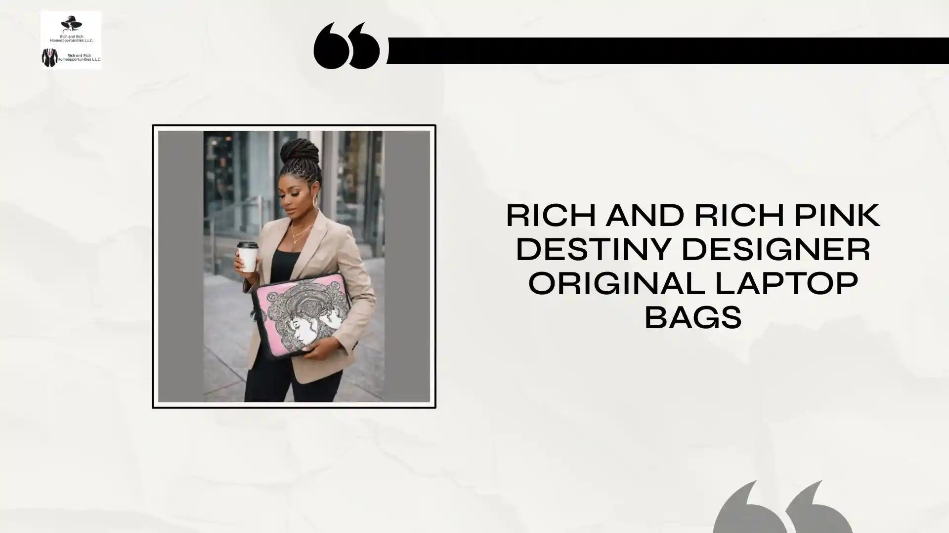 Rich and Rich Pink Destiny Designer Original Laptop Bags by@Outfy