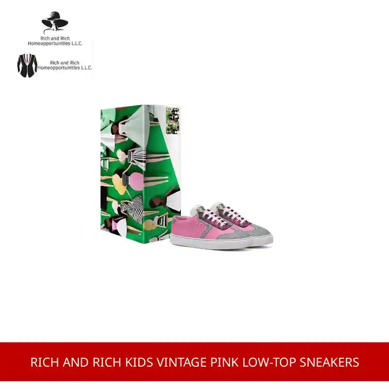 Rich and Rich Kids Vintage Pink Low-Top Sneakers by@Outfy