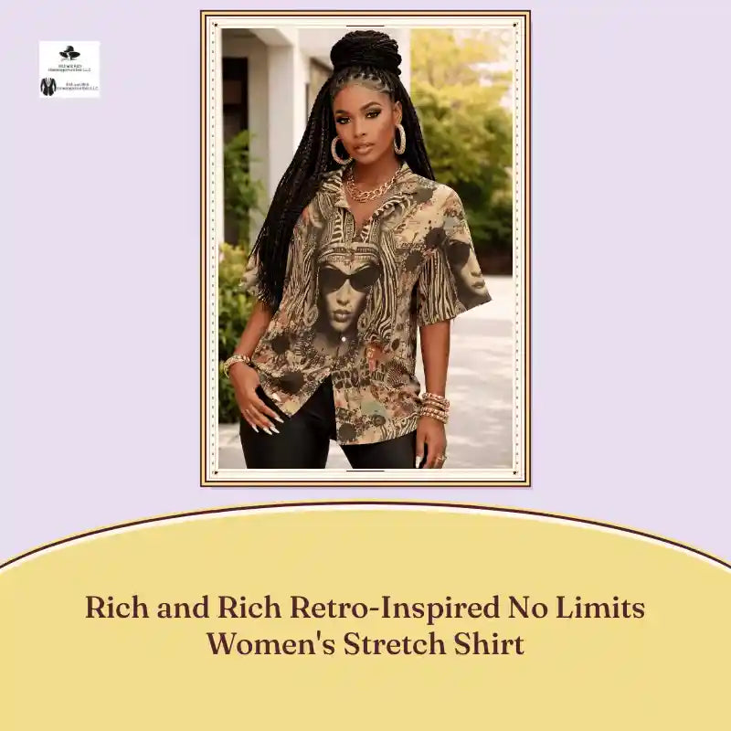 Rich and Rich Retro-Inspired No Limits Women's Stretch Shirt by@Outfy