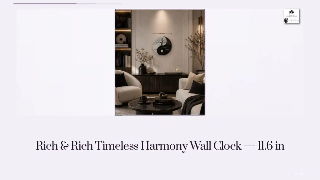 Rich & Rich Timeless Harmony Wall Clock &mdash; 11.6 in by@Outfy