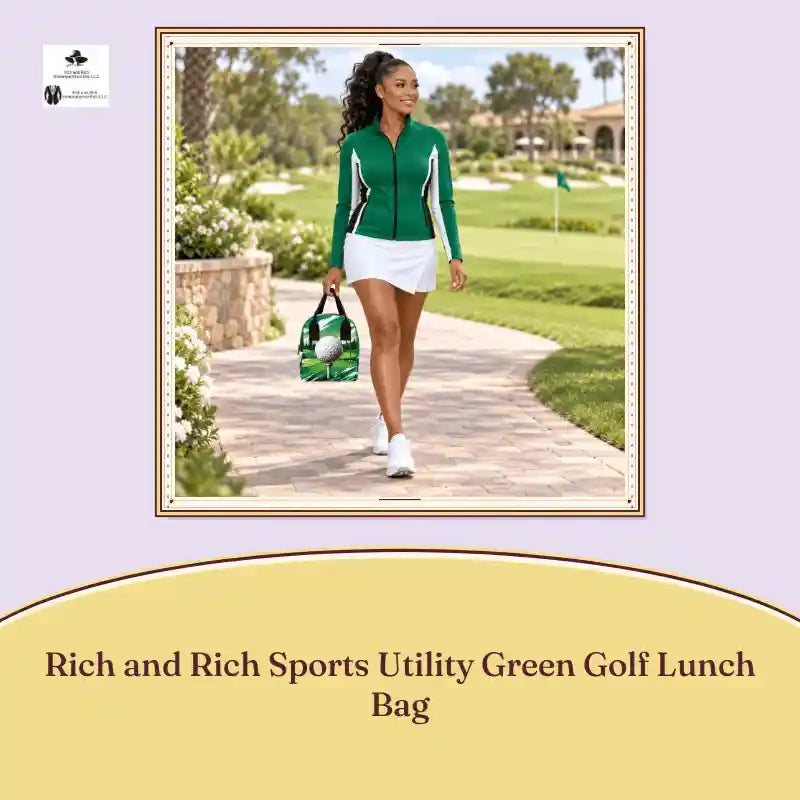 Rich and Rich Sports Utility Green Golf Lunch Bag by@Outfy