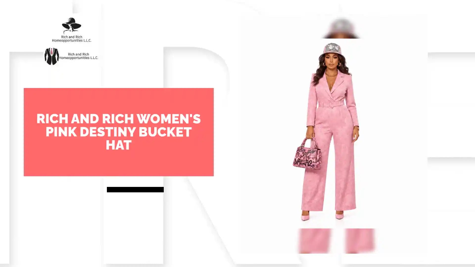 Rich and Rich Women's Pink Destiny Bucket Hat by@Outfy