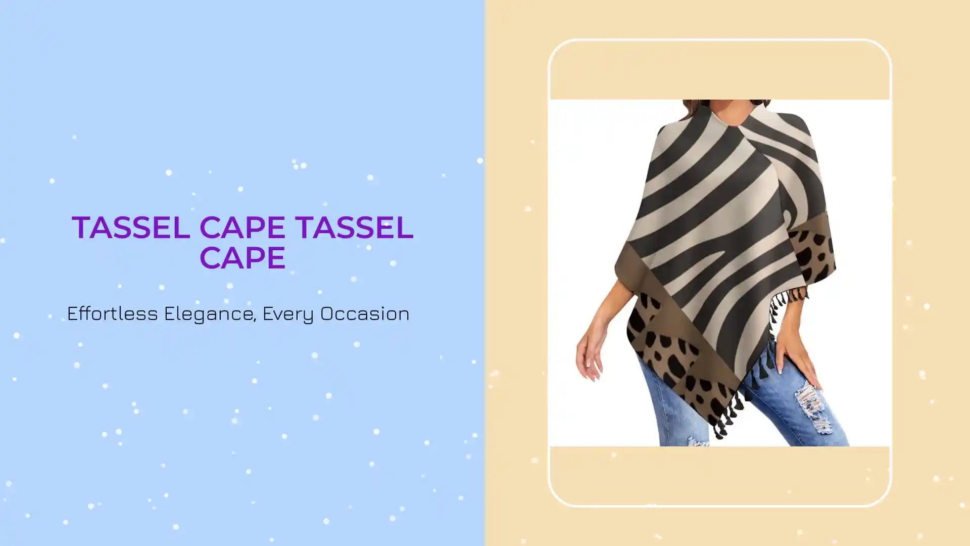 Tassel Cape Tassel Cape by@Outfy