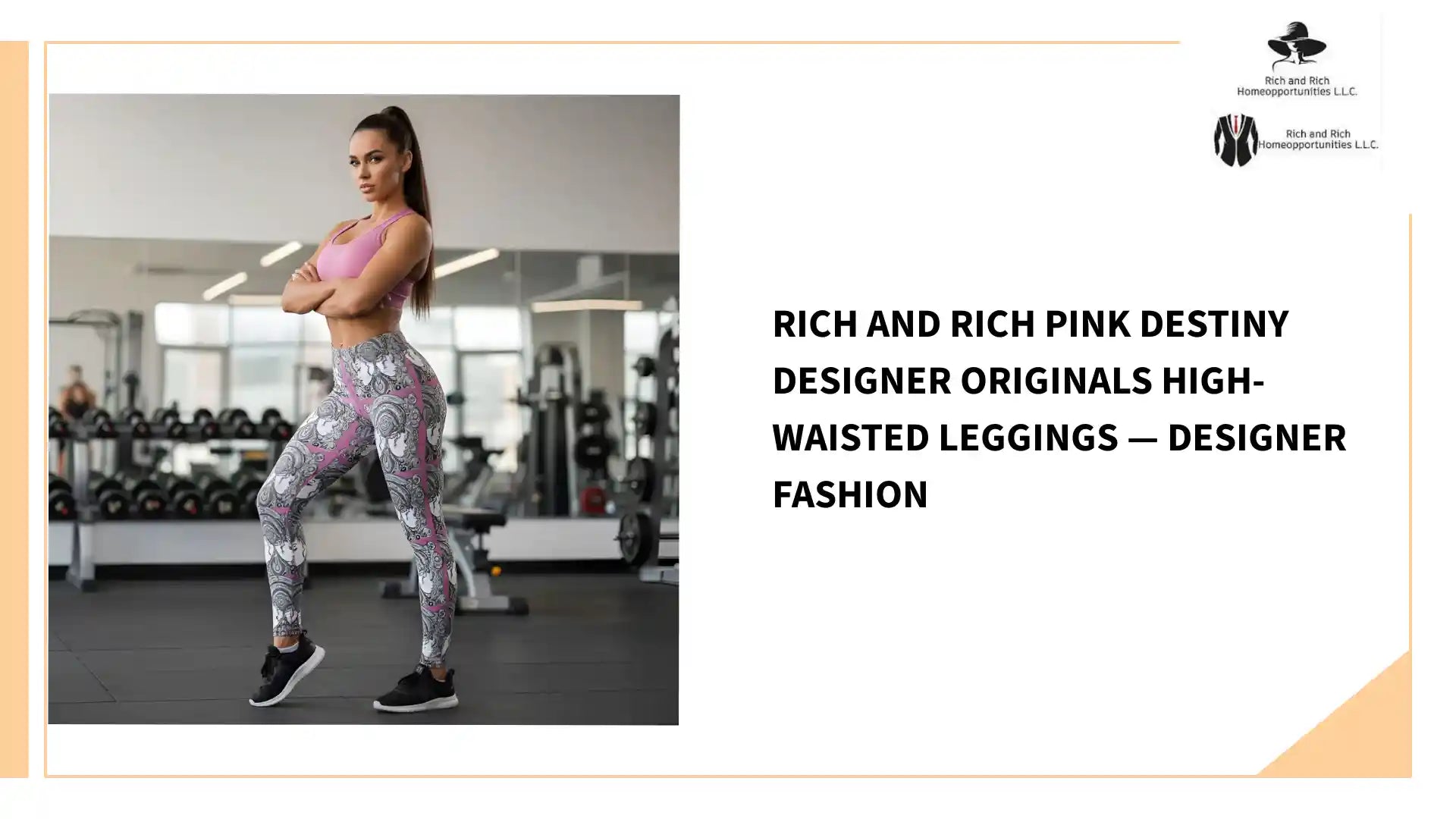 Rich and Rich Pink Destiny Designer Originals High-Waisted Leggings &mdash; Designer Fashion by@Outfy