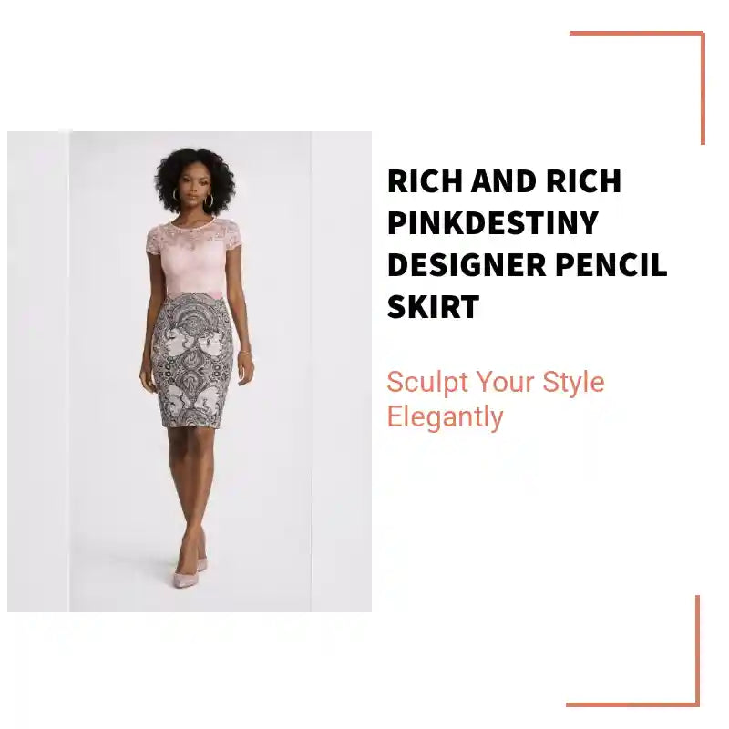 Rich and Rich PinkDestiny Designer Pencil Skirt by@Outfy
