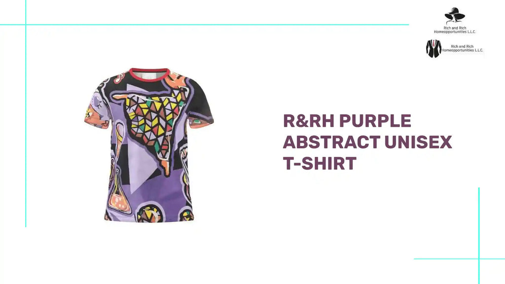 R&amp;RH Purple Abstract Unisex T-shirt by@Outfy