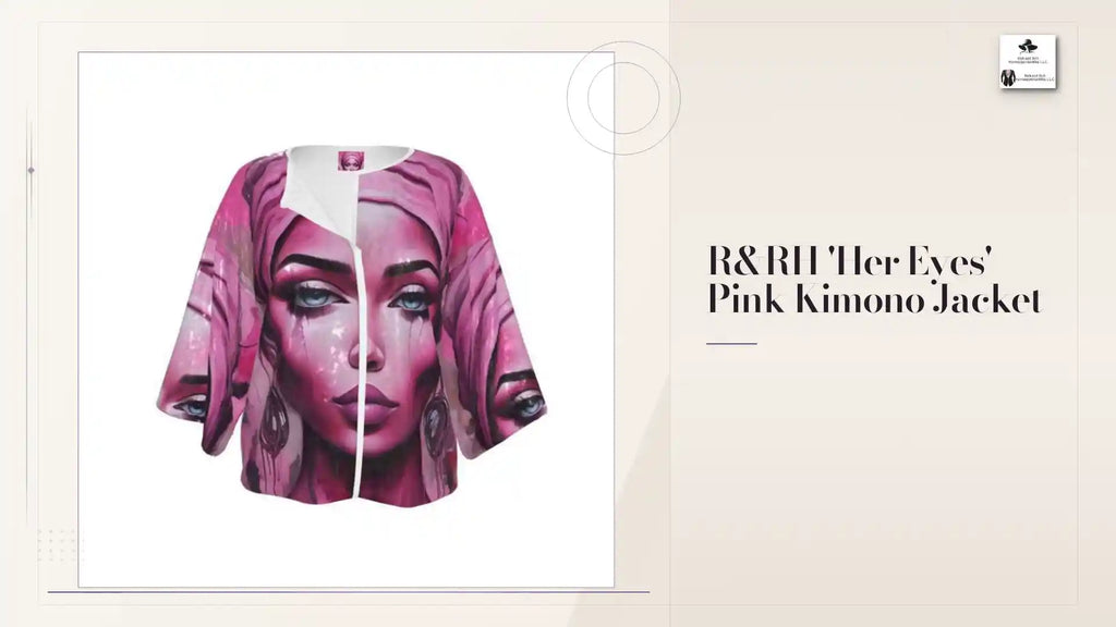 R&RH 'Her Eyes' Pink Kimono Jacket by@Outfy