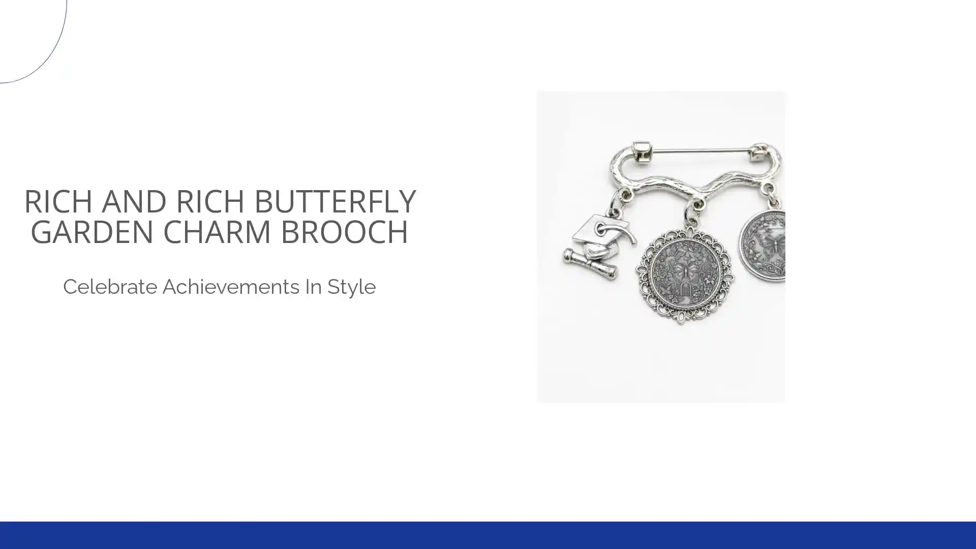 Rich and Rich Butterfly Garden Charm Brooch by@Outfy