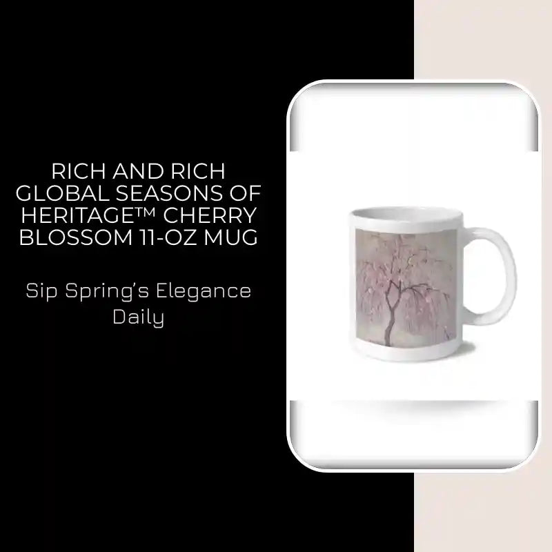 Rich and Rich Global Seasons of Heritage&trade; Cherry Blossom 11-oz Mug by@Outfy