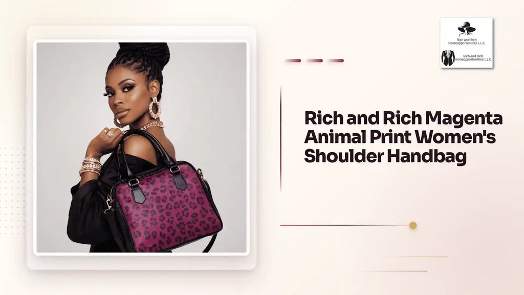 Rich and Rich Magenta Animal Print Women's Shoulder Handbag by@Outfy