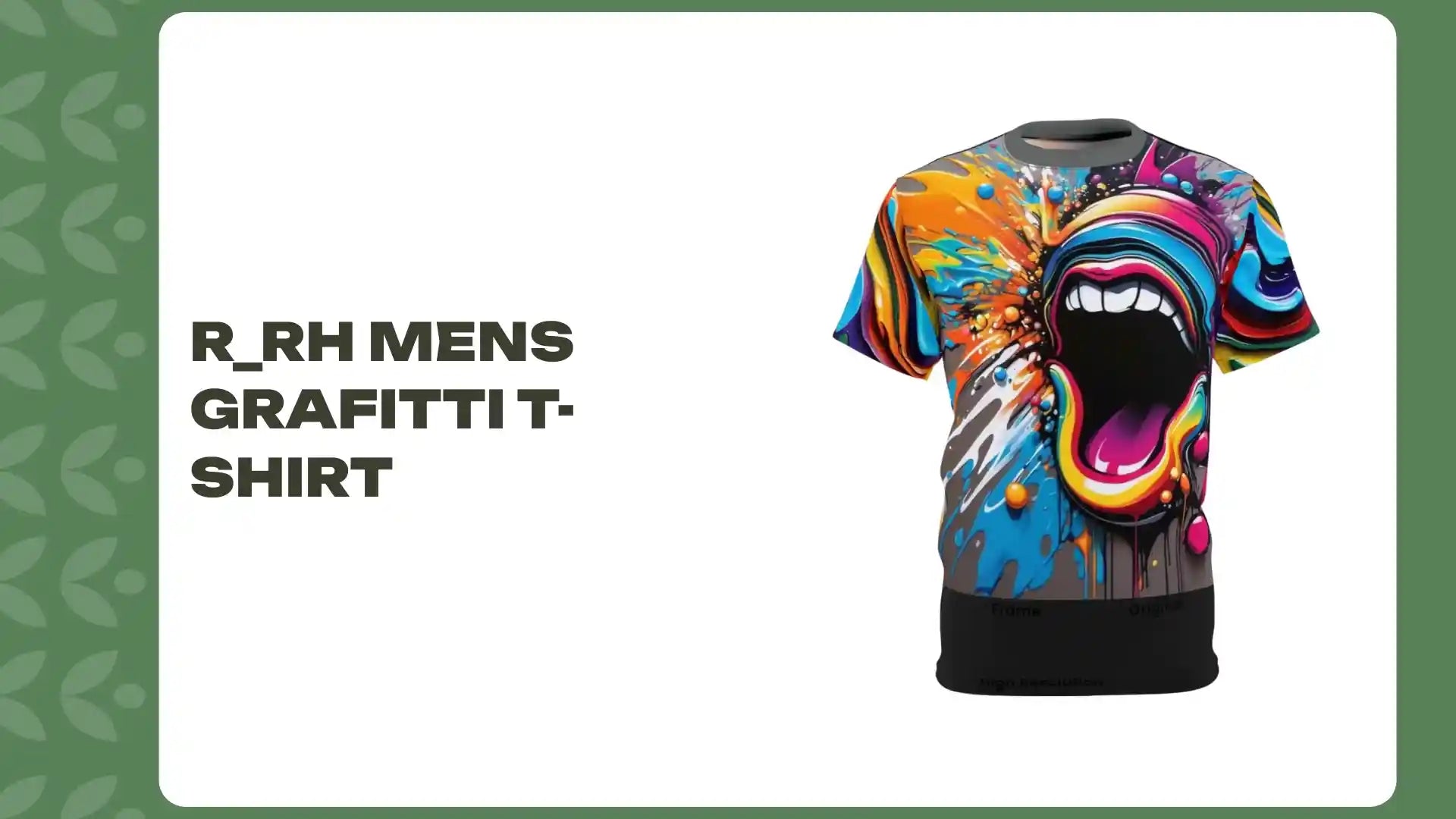 R_RH Mens Grafitti T-shirt by@Outfy