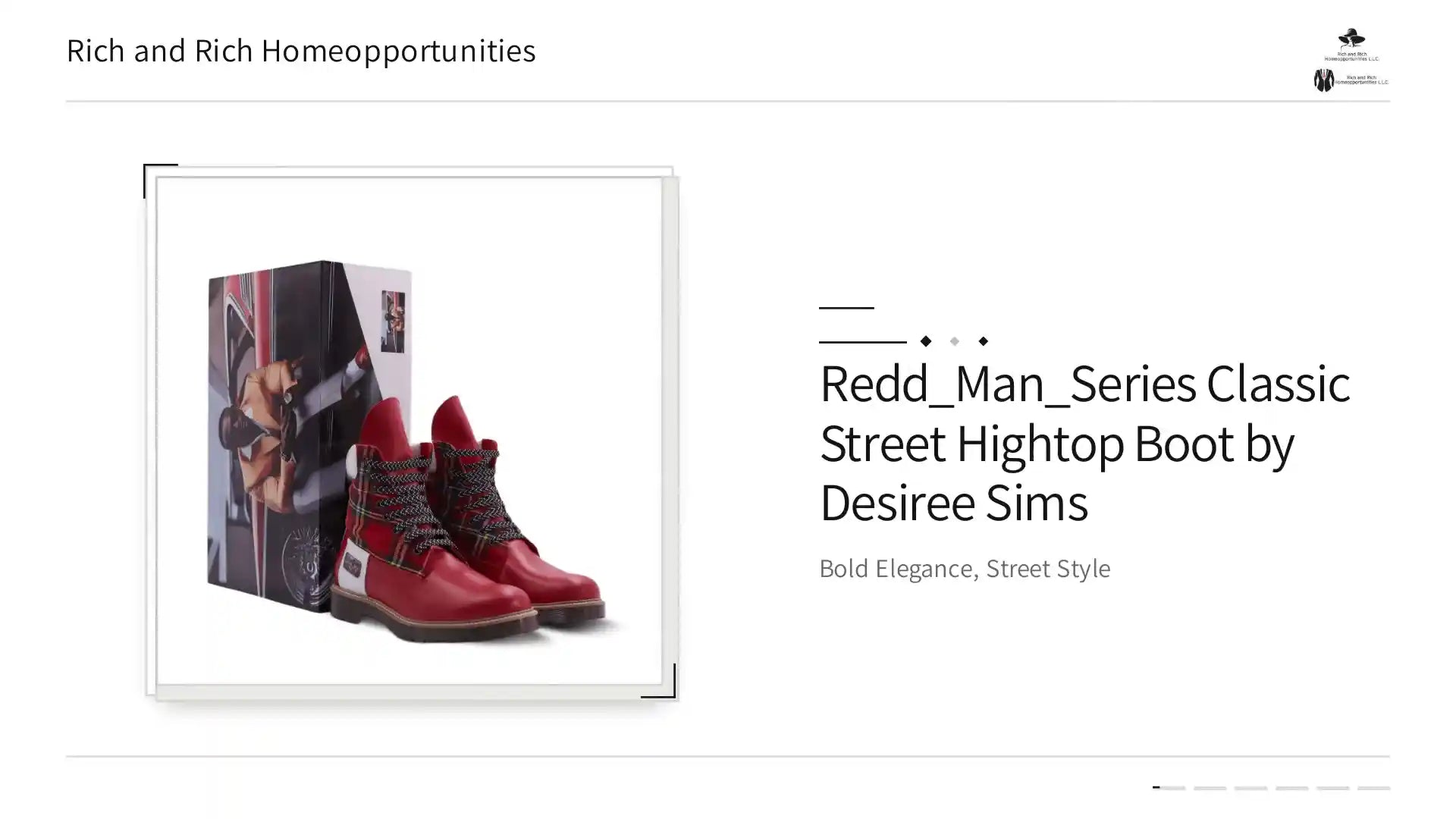 Redd_Man_Series Classic Street Hightop Boot by Desiree Sims by@Outfy