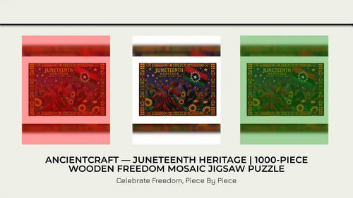 AncientCraft &mdash; Juneteenth Heritage | 1000-Piece Wooden Freedom Mosaic Jigsaw Puzzle by@Outfy