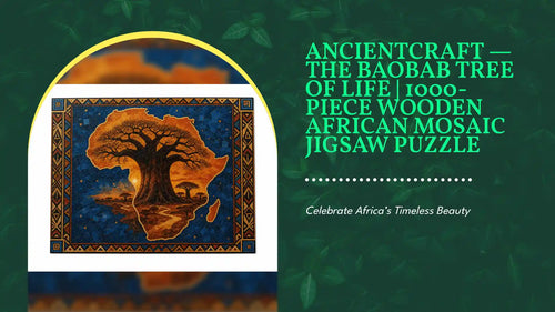 AncientCraft &mdash; The Baobab Tree of Life | 1000-Piece Wooden African Mosaic Jigsaw Puzzle by@Outfy
