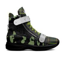 Load image into Gallery viewer, Rich and Rich Queenrich Green Checker Women's High Top Sneaker - Rich and Rich Homeopportunities

