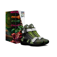 Load image into Gallery viewer, Rich and Rich Queenrich Green Checker Women's High Top Sneaker - Rich and Rich Homeopportunities
