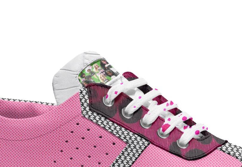 Rich and Rich Kids Vintage Pink Low Top Sneakers for girls, side view