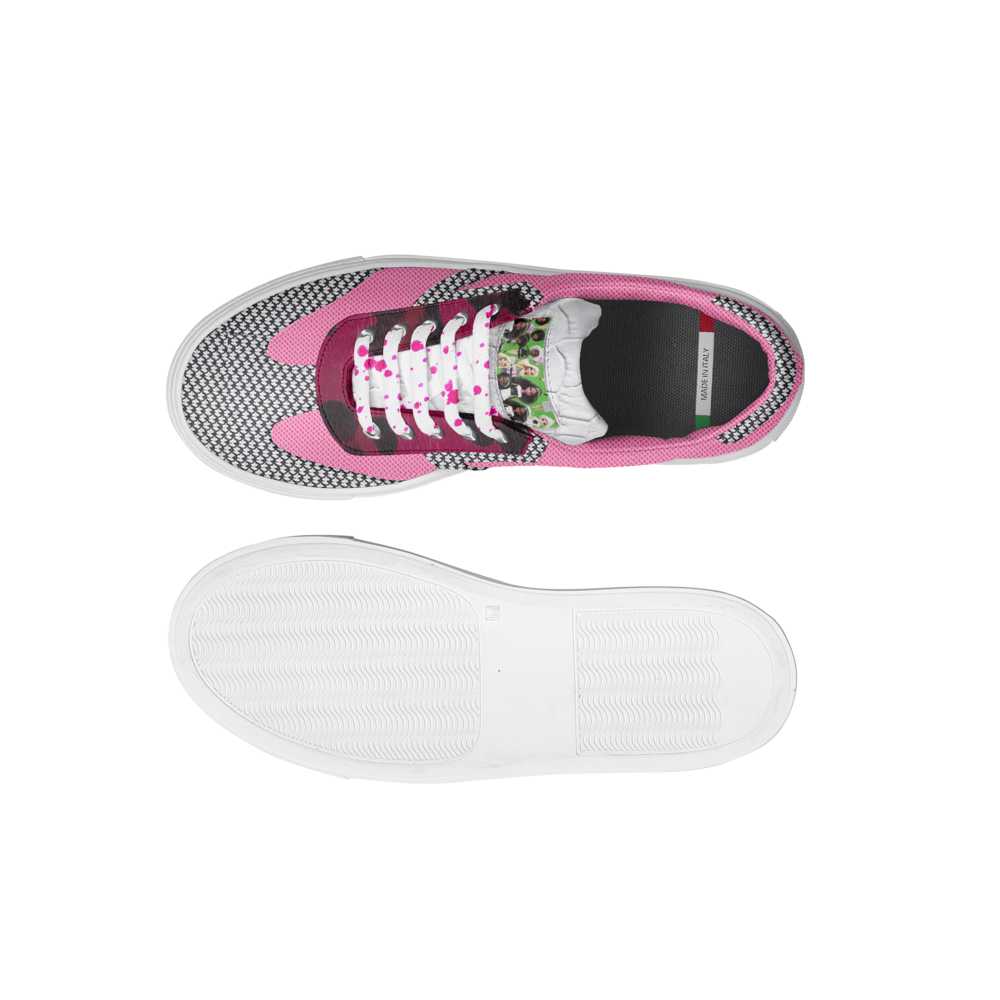 Rich and Rich Kids Vintage Pink Low Top Sneakers for girls, side view