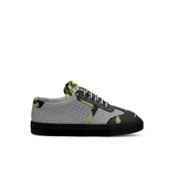 Kids black and green camo low-top sneakers with quilted tongue and thin rubber cup sole — additional view 6