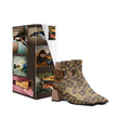 Rich and Rich Jeansgalore Luxe Brown High Top Heel Women's Boot with oversized belt detail