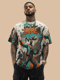 Rich and Rich Soul Tribe Rise Men's Multicolor Beige T-Shirt | Men's Graphic Streetwea - Rich and Rich Homeopportunities