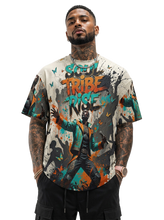 Load image into Gallery viewer, Rich and Rich Soul Tribe Rise Men's Multicolor Beige T-Shirt | Men's Graphic Streetwea
