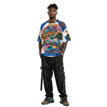 Load image into Gallery viewer, Rich and Rich Graffiti Mesh Sneakers — Colorful Urban Streetwear for Men - Rich and Rich Homeopportunities
