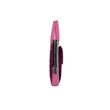 Magenta animal-print rectangular double pocket bag with front flap pockets and zipper closure — additional view 7