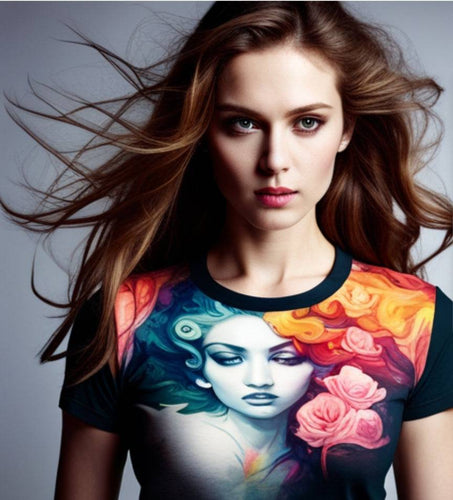 R&RH Flowers Women's Blue T-shirt - Rich and Rich Homeopportunities 