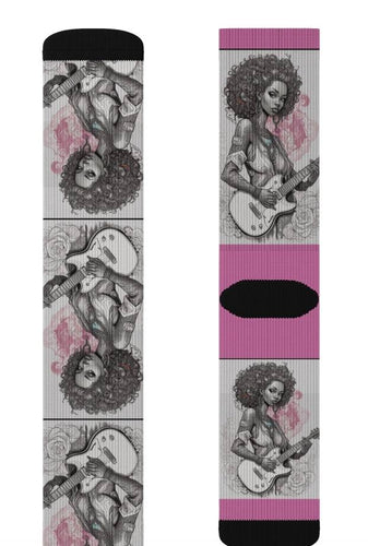 R&RH Guitar Sublimation Socks - Rich and Rich Homeopportunities 