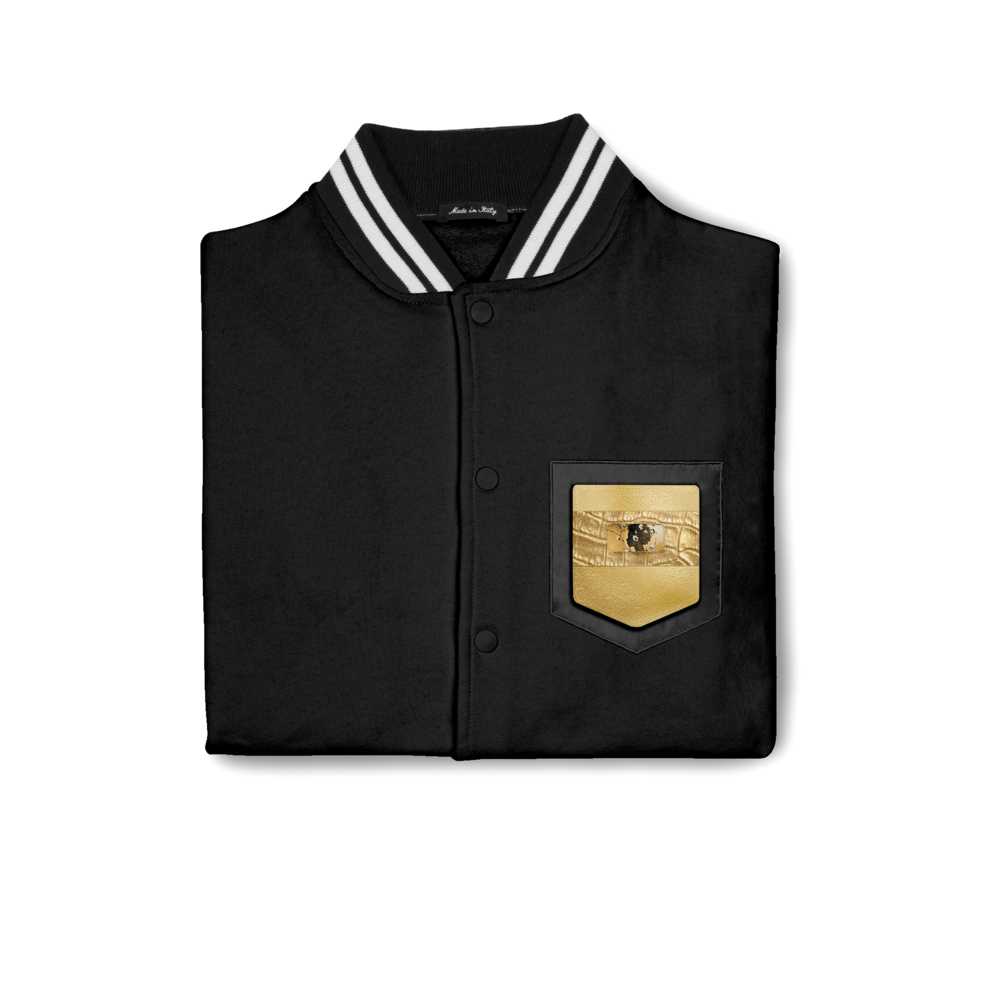 YellowGold Unisex Premium College Varsity Jacket | Handmade Italian Designer Jacket - Rich and Rich Homeopportunities