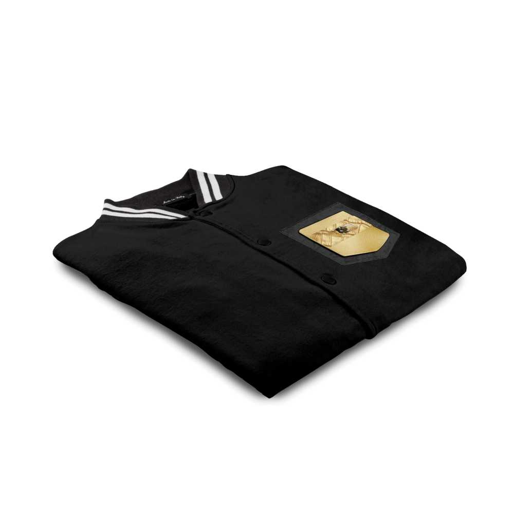 YellowGold Unisex Premium College Varsity Jacket | Handmade Italian Designer Jacket - Rich and Rich Homeopportunities