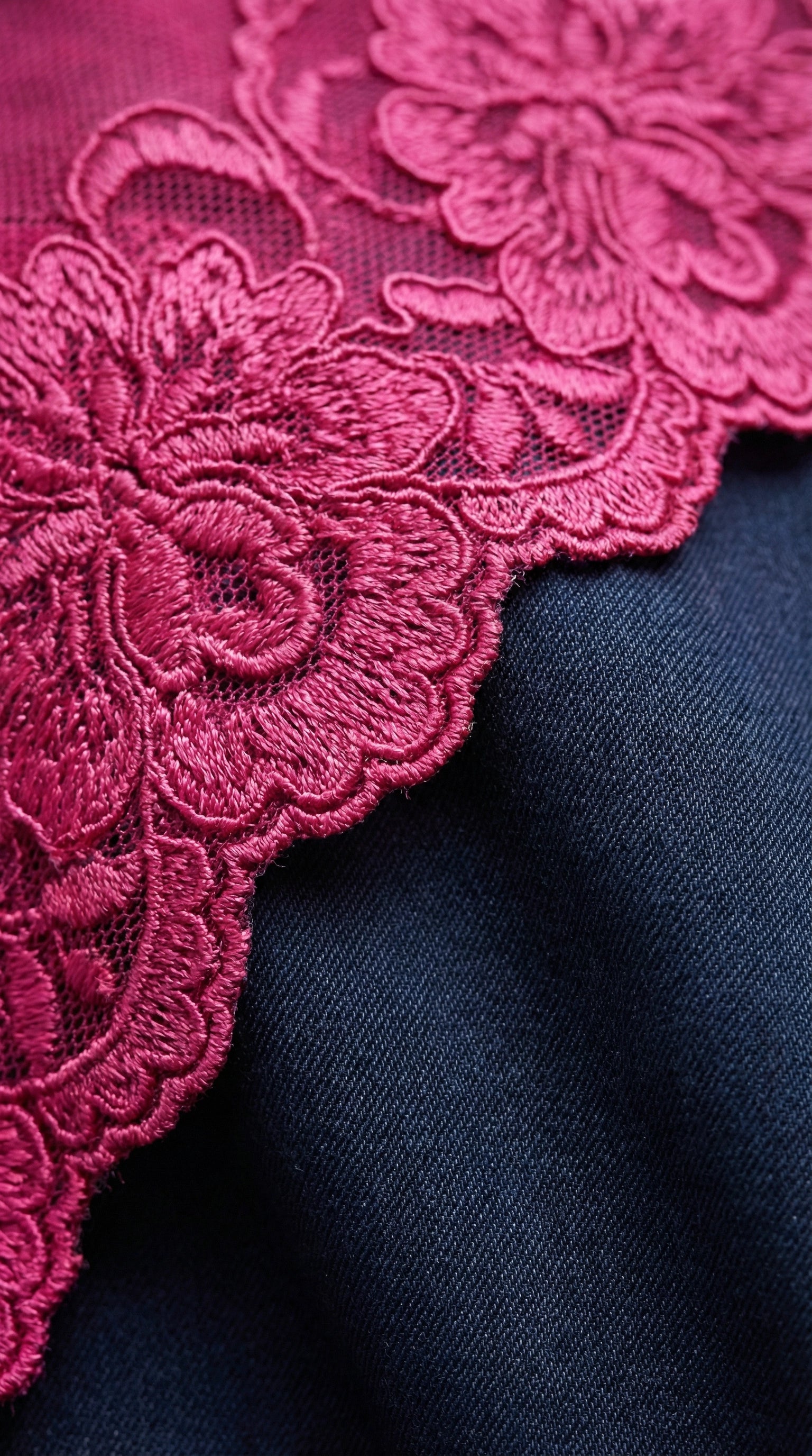 Rich and Rich Women’s Jean and Fuchsia Lace Jumpsuit – Stylish Denim Tencel Summer Jumper