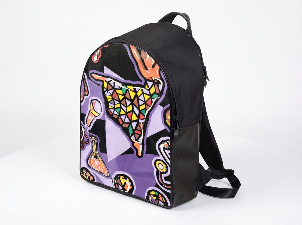 Rich and Rich Purple Love Abstract Artwork Unisex Backpack - Rich and Rich Homeopportunities