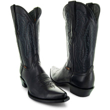Load image into Gallery viewer, Men&#39;s Snip Toe Cowboy Boots Black (H50030) | Soto Boots
