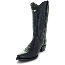 Load image into Gallery viewer, Men&#39;s Snip Toe Cowboy Boots Black (H50030) | Soto Boots
