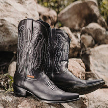 Load image into Gallery viewer, Men&#39;s Snip Toe Cowboy Boots Black (H50030) | Soto Boots
