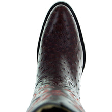 Load image into Gallery viewer, Men&#39;s  Brown Ostrich Print Cowboy Boots (H7002)
