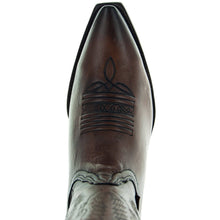 Load image into Gallery viewer, Men&#39;s Snip Toe Cowboy Boots Burnished Brown (H50030)
