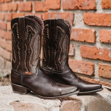 Load image into Gallery viewer, Men&#39;s Snip Toe Cowboy Boots Burnished Brown (H50030)
