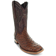 Load image into Gallery viewer, Soto Boots Mens Out of the Wild Cognac Ostrich Print Boots H50031
