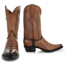 Load image into Gallery viewer, Men&#39;s Snip Toe Cowboy Boots Tan (H50030) | Soto Boots
