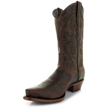 Load image into Gallery viewer, Cheyenne Cowgirl Boots | Women&#39;s Snipped Toe Leather Boots (M50041)
