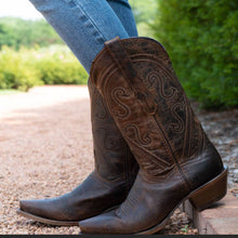 Load image into Gallery viewer, Cheyenne Cowgirl Boots | Women&#39;s Snipped Toe Leather Boots (M50041)
