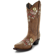 Load image into Gallery viewer, Women&#39;s Snipped Toe Western Boots | Floral Showstopper Cowgirl Boots (M50044)
