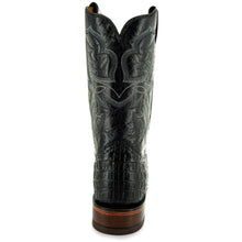 Load image into Gallery viewer, Black Caiman Belly Print Men&#39;s Cowboy Boots H4001
